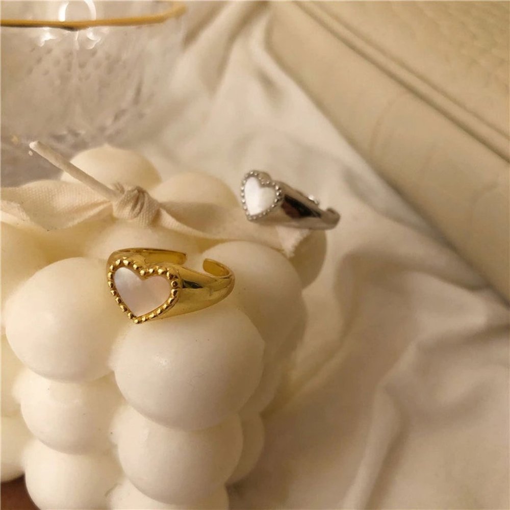 *NEW 925 Sterling Silver Heart Adjustable Ring I - Picture 5 of 9